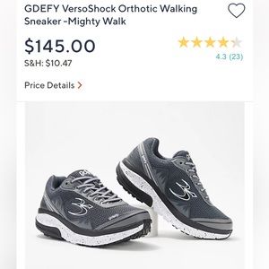 GDEFY VersoShock Orthotic Walking Sneaker -Mighty Walk Size 9